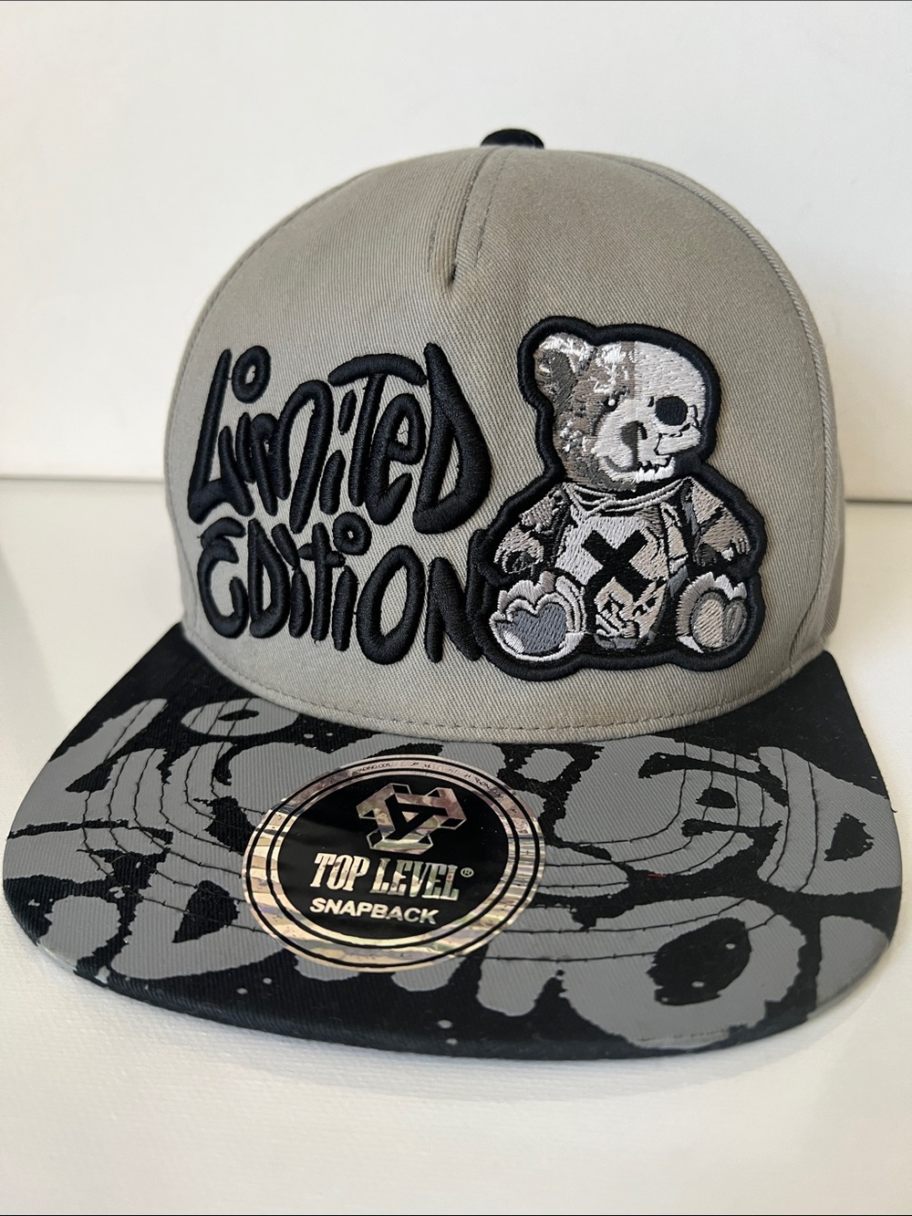 Top Level “Limited Edition” Bear Snapback Hat Adjustable